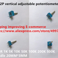 Original new 100% GF12P vertical adjustable potentiometer 100R 1K 5K 10K 50K 100K 200K 500K handle 20MM*3MM SWITCH