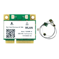 Dual Band 2.4G/5Ghz AC7265 Wireless MINI PCI-E WIFI Card Bluetooth-compatible