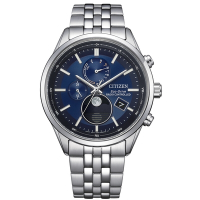 CITIZEN 星辰 經典月相光動能電波錶 BY1030-50L 推薦 禮物