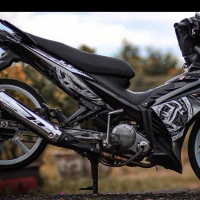 Shop Nhãn dán xe exciter 135 đen tem LC v3 decal 3 lớp chống nước