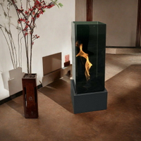 真火酒精壁爐室內真火焰取暖器歐式獨立客廳裝飾壁爐櫃氛圍裝飾燈