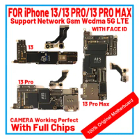 Plate For iPhone 13 Pro Max Motherboard With Face ID 128GB 256GB Unlocked Support Update LTE 5G Logic Board Full Chip Tested