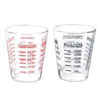 30MLGlass Measuring Cup With Scale Shot Glass Liquid Glass Ounce Cup Baking Tools Kitchen Appliances