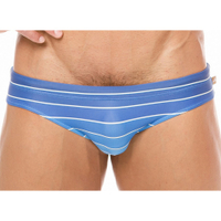 澳大利亞MARCUSE 水晶條紋藍色男仕三角泳褲