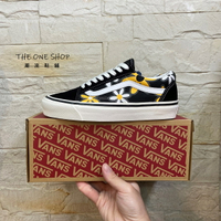 VANS Old Skool Style 36 Dx 黑色 小花 雛菊 黑黃 經典款 帆布鞋 VN0A38G22T6