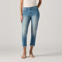 Levi's® Women's Mid-Rise Boyfriend Jeans (19887-0360) Inseam 27 25