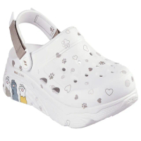 【SKECHERS】Max Cushioning Foamies 女 涼鞋 拖鞋 舒適 穿搭 白(111658OFWT)