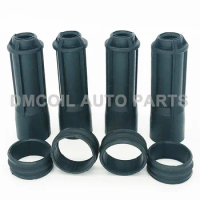 4 PCS IGNITION COIL RUBBER BOOTS AND REAL RING FOR ALFA ROMEO MITO FIAT 500 BRAVO II DOBLO IDEA PAND