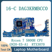 High Quality Mainboard For HP 16-C DAG3KRMBCC0 Laptop Motherboard W/ Ryzen 7 5800H CPU GN20-E5-A1 RTX3070 100% Full Working Well