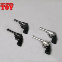 VIKING FS013 1/6 Metal REVOLVER Pistol Toy Gun Model Black Silver For 12" Action Figure Weapon Accessory