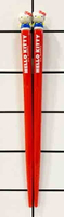 【震撼精品百貨】Hello Kitty 凱蒂貓 三麗鷗日本兒童學習筷子-紅*14276 震撼日式精品百貨