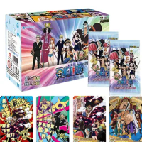 Genuine One Piece Collection Cards Delesrotz Chapter Anime Luffy Sanji Nami TCG Booster Box Game Trading Cards Kid Birthday Gift