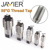 55 Degrees High Speed Steel G Thread Tap Attack Pipe Plate Hand Tapping Material Cylindrical Tube Thread Repair Machine TapG1/8