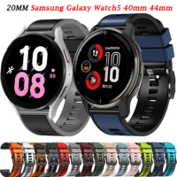 20mm Smartwatch Bracelet For Samsung Galaxy Watch5 Pro 45mm Watch Active 2 40/44mm Wristband Replacement Watchbands Accessories