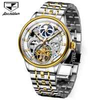 JSDUN 8922 Mechanical Business Watch Stainless Steel Watchband Round-dial