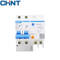 5 pcs CHNT NXBLE-63 Residual current operated circuit breaker RCBO 6KA type D 2P 30mA 6A 10A 16A 20A 25A 32A 40A 50A 63A