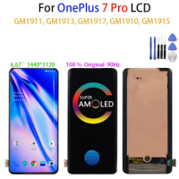 Original AMOLED For Oneplus 7pro 7T pro Pantalla Lcd Display Touch Screen Digitizer Assembly Repair For Oneplus 7 pro 7Tpro+Tool