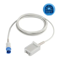 Compatible with for HP/Philips 8Pin Spo2 Extension Sensor Cable Adult Finger Clip Sensor Type Extension Cable