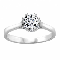 【City Diamond 引雅】『愛希斯』天然鑽石30分白K金戒指 鑽戒