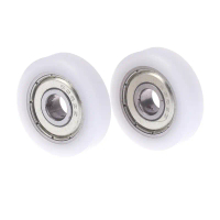 [HOT BNMK BTG 517 ] 6*25*7mm F Type Plane Plastic Pulley Flat Package Bearing 626zz Wheel For Door W