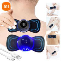 Xiaomi Electric Neck Massager Pad Low Frequency Pulse Stimulator Stickers Shoulder Cervical Vertebra Muscle Relief Pain Massage