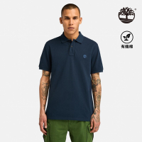 Timberland官方旗艦 男款深寶石藍休閒短袖POLO衫|A6943433