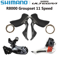 SHIMANO Ultegra R8000 Groupset 2x11 Speed R8000 Derailleurs Road Bicycle ST+FD+RD Dual Control Lever Front Rear Derailleur SS GS