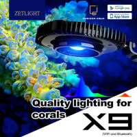 ZETLIGHT-LED Marine Aquarium Light, Full Spectrum, WiFi, Bluetooth App Control, Saltwater, Coral Reef, Fish Tank, X9, 66W, 99W