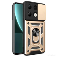 Armor Shockproof Phone Case for Xiaomi Redmi Note 13 12 Pro Plus 12S 12R 13C Redmi 12 5G Magnetic Car Holder Camera Protection