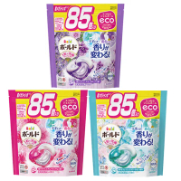 【P&amp;G】4D炭酸機能強洗淨洗衣膠球補充包 85顆(日本進口平輸品)