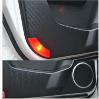 Car styling FOR 2008-2014 Chevrolet CAPTIVA Inside Carbon Door Protection Cover Kick Scratch Protect 4P\set