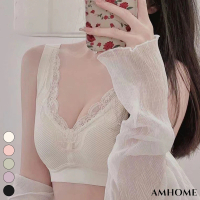 【Amhome】日本反重力乳膠薄款無痕無鋼圈聚攏睡眠防下垂內衣#114819(5色)