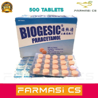 Biogesic Paracetamol 500mg ( 500 Tablets ) EXP:06/2028
