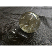 鈦晶/髮晶 水晶球 39mm 2110111/鈦晶/水晶飾品/ [晶晶工坊-love2hm]