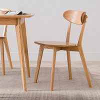 白蠟木餐椅靠背椅實木椅子家用餐桌椅子靠背椅子實木餐椅
