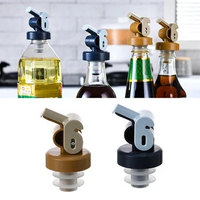 1Pcs Automatic Oil Bottle Stopper Cap Sauce Nozzle Liquor Leak-Proof Plug Bottle Stopper Lock Wine Pourer Dispenser Kitchen Tool
