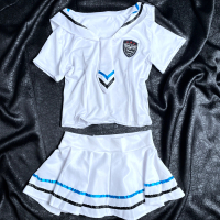 [ Racun Lingerie ] Lingerie Cosplay Seragam Pelaut Wanita Sexy Hot Mini Rok Fit Kaos Include Aksesor