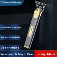 Electric Cordless Clipper Hair Cutting Machine Professional Rechargeable Barber Hair Trimmer Men's Grooming Shaver Beard Lighter