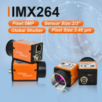 Vision Datum High Performance 5MP Machine Camera with Sony IMX264 2/3" Global Shutter for Semiconductor Wafer Inspection