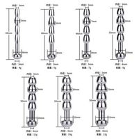 Alat Sonde Uretra Sounding Kateter Katether Dilator Stainless Steel (BOLONG TENGAH) F : 1.0cm