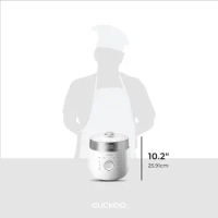 CUCKOO CRP-LHTR0609FW Small Stainless Steel Rice Cooker 6-Cup (Uncooked), 12 Cups (Cooked) with Induction Heating