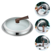 Cooking Pot Cover Glass Frying Pan Lids Visible Pan Lid Wok Cover Cookware Lid Replacement Handle Bbq Griddle Grill Accessories