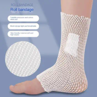 1 Roll Elastic Net Tubular Bandage Gauze Fix Breathable Bandage Retainer For Wound Dressing Adults Wrist Elbow Knee Ankle Kids