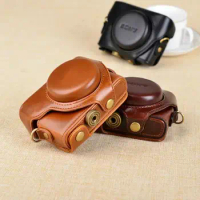 High quality PU Leather Case Camera Case Bag Cover for Sony RX100 M4 M5 M3 Camera