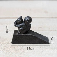 掬涵復古鑄鐵頂門器防風門阻器防撞門擋門楔子創意免打孔鐵藝卡通