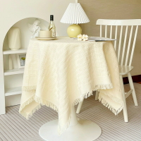法式奶油風ins蕾絲桌布茶幾蓋布日式高級感客廳圓桌布餐桌布臺布