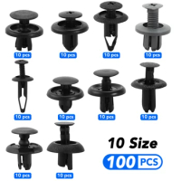 10 Size 100pcs Auto Fastener Clip Mixed for Ford Everest Endeavour 2016-2020