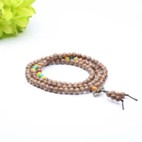 Small Silver String Bodhi 108Beads Bracelet DIYModel Bodhi Seed Wholesale Beads