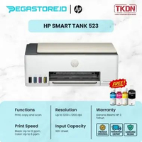 HP Smart Tank 523 Printer TKDN 48,25% (Print, Scan dan Copy) Garansi 3 Tahun Onsite