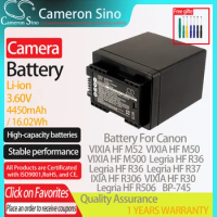 CameronSino Battery for Canon VIXIA HF M52 VIXIA HF M50 Legria HF R36 VIXIA HF R30 IXIA HF R306 fits Canon BP-745 camera battery